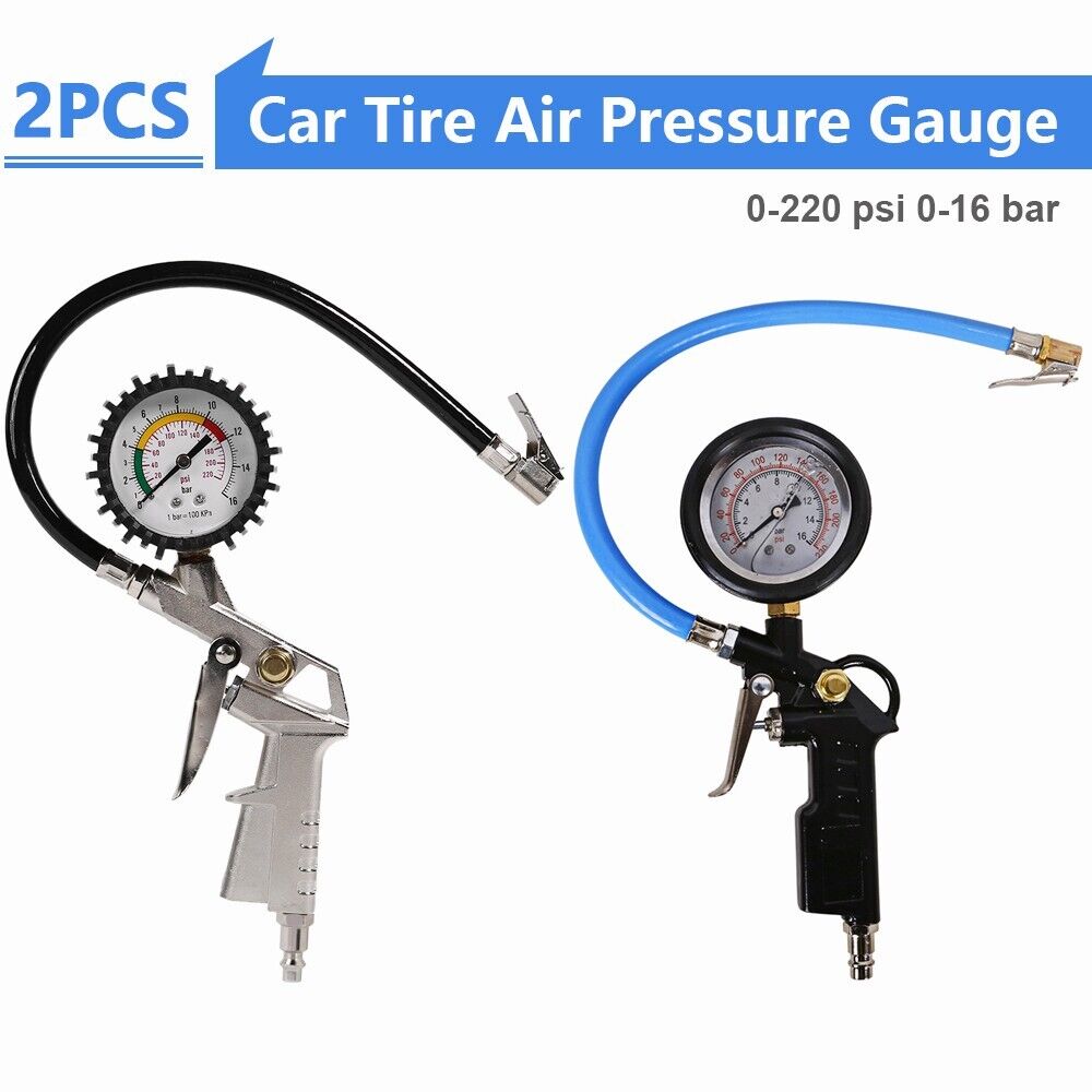 2 Pack Car Tire Pressure Gauge Pointer Tyre Air Pressure Inflator Gauge NEW/US
