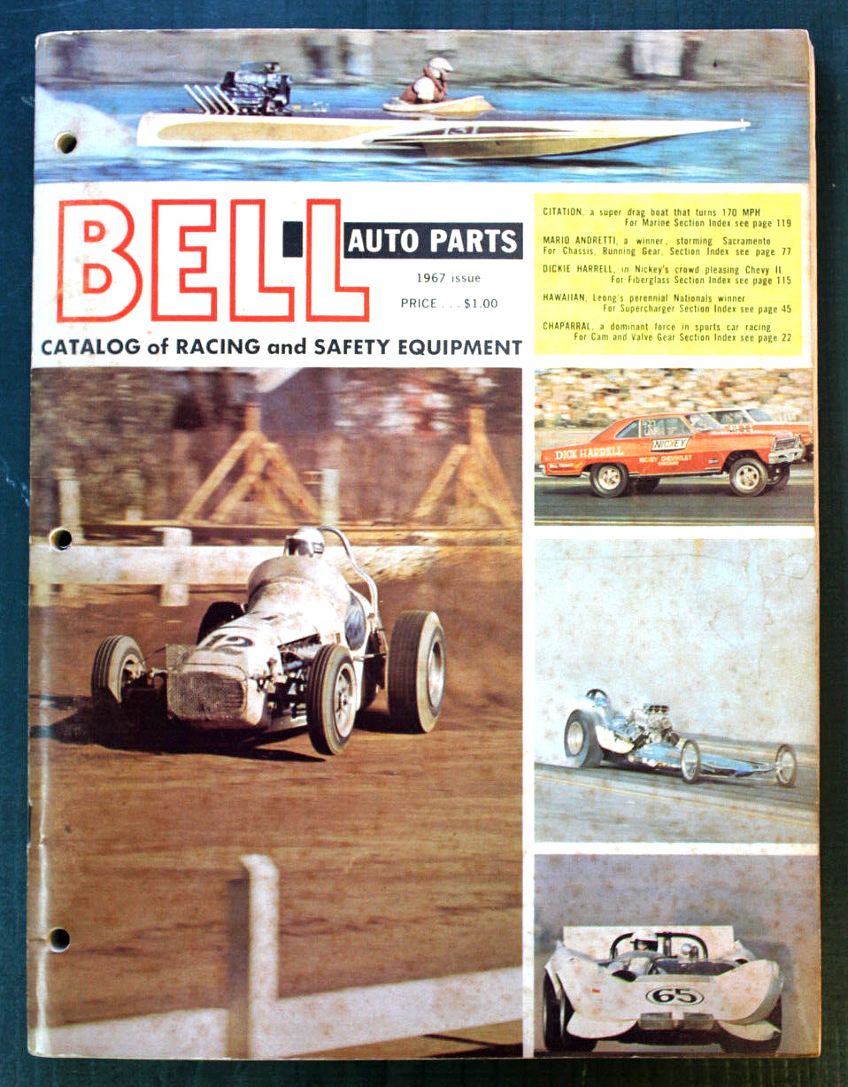 Original VINTAGE 1967 HOT ROD Catalog BELL CRaGaR StewaRt WarNer Drag Racing old