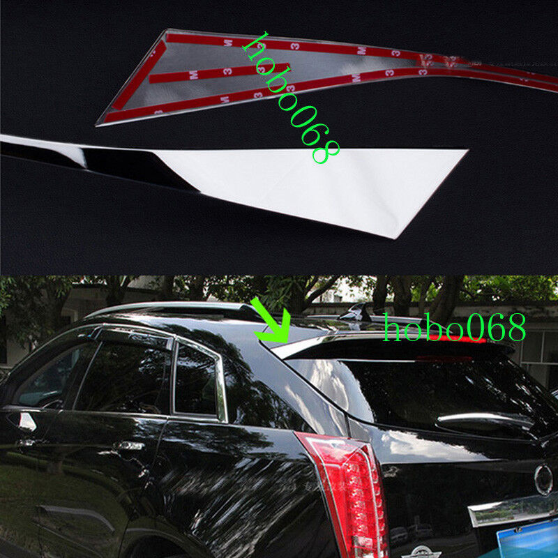 2X 304 Stainless Spoiler Rear Decorative Tail Trim For Cadillac SRX 2010-2015 LJ