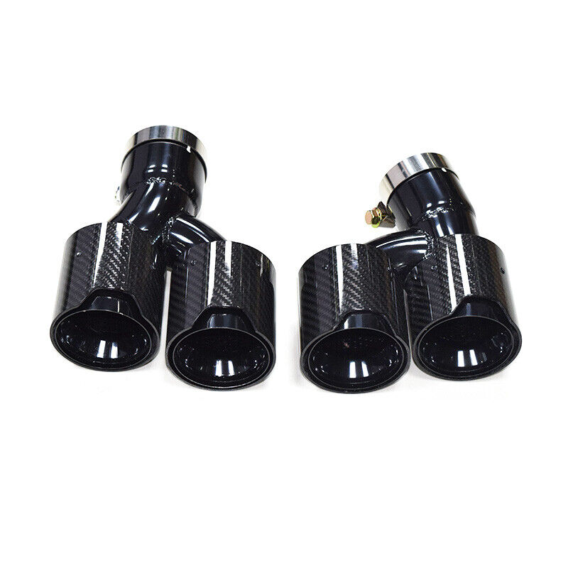 Carbon Fiber Exhaust Tips Muffler Pipes For BMW 5 Series G30 G38 525i 528i 530i