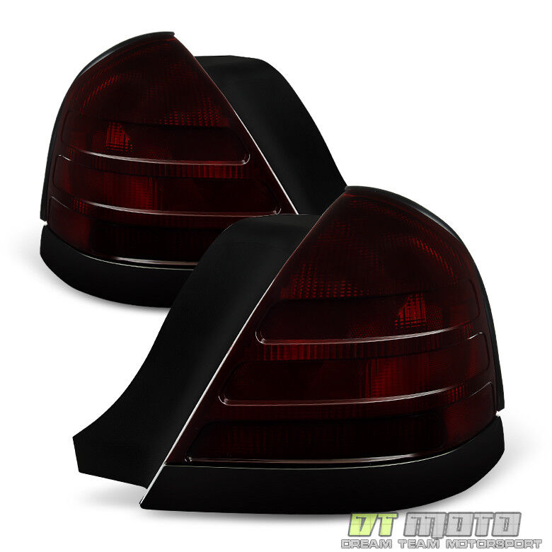 Red Smoke 1999-2011 Ford Crown Victoria w/ 2 Bulb Socket Tail lights Brake Lamps