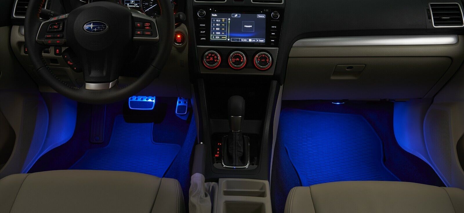 2013-2021 Subaru Sti Wrx Interior Blue Illumination Kit Genuine Forester Impreza