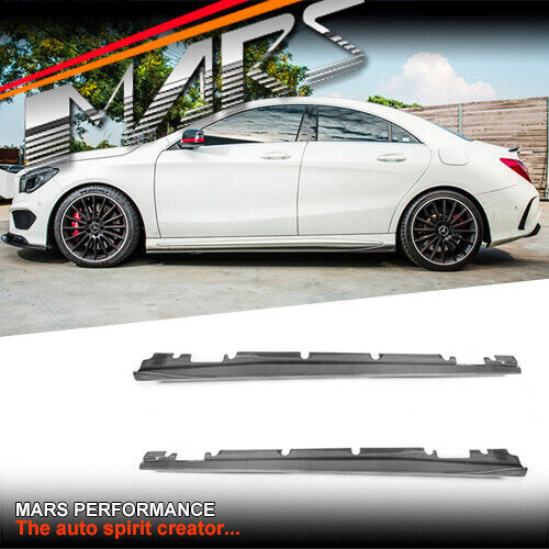 Carbon Side Skirts Lip Spoiler for Mercedes-Benz AMG CLA W117 CLA45 & A W176 A45