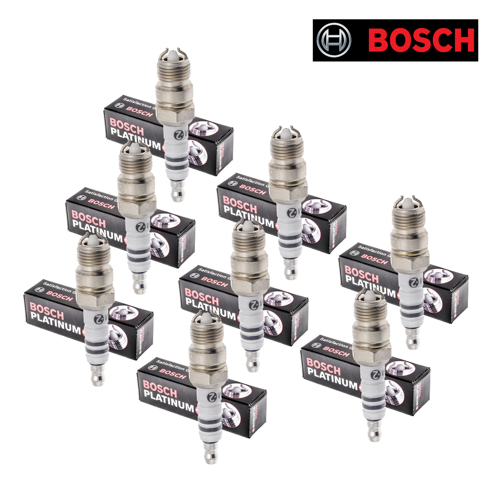Set of 8 Bosch Spark Plug 4302 For Buick Cadillac Chevrolet Dodge Ford GMC 83-97