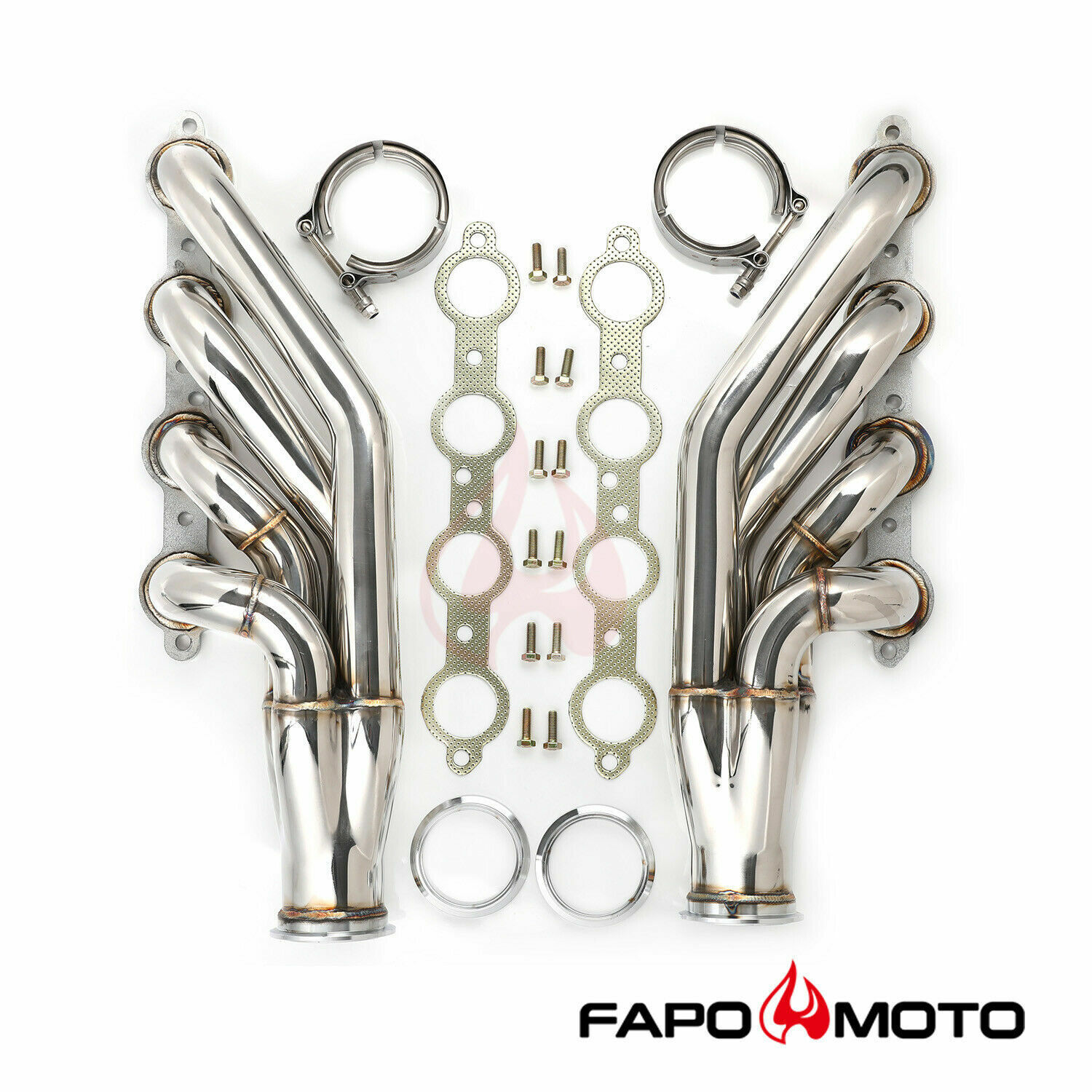 FAPO LS Turbo Headers for 97-13 Corvette C5 C6 1-7/8\