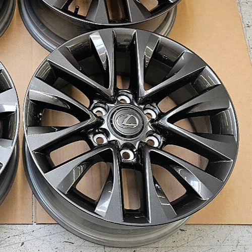 X1 SINGLE TAKE OFF Lexus GX460 Dark Gray Metallic Factory OEM Wheel Rim 5 Miles