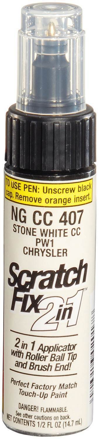 Duplicolor Paint NGCC407 Scratch Fix 2 In 1 Stone White PW1 Chrysler Jeep
