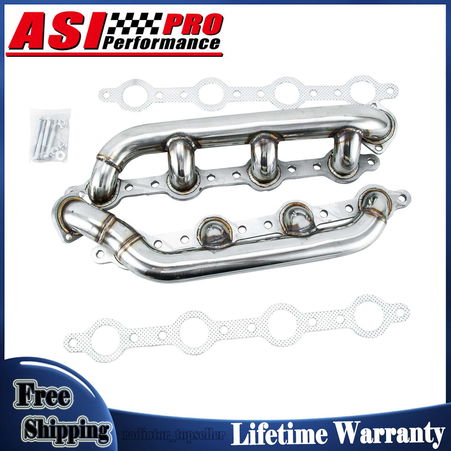 FIT 99-03 Ford F250 F350 F450 Powerstroke 7.3L Stainless Steel Headers Manifold