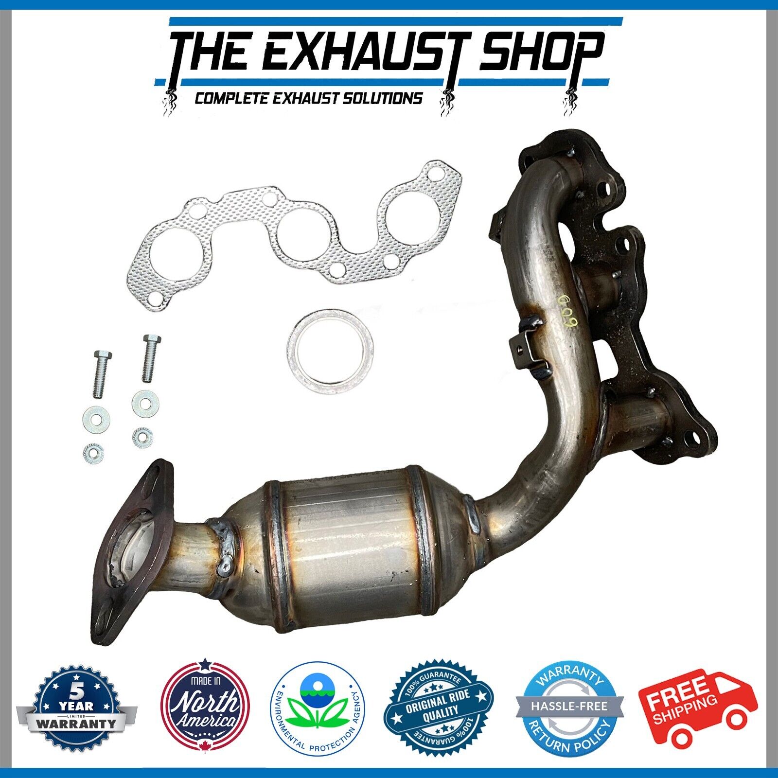 FITS: 2004-2006 TOYOTA SIENNA 3.3L REAR CATALYTIC CONVERTER FRONT WHEEL DRIVE