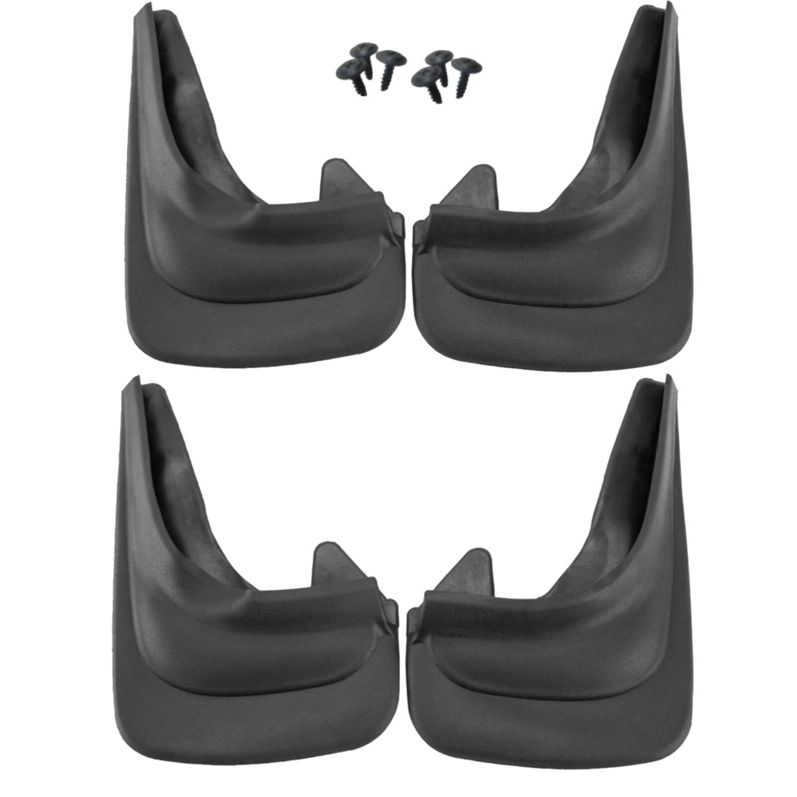 Universal Front & Rear 4pc Moulded Mud Flaps Car to fit Ford B-Max, Bantam