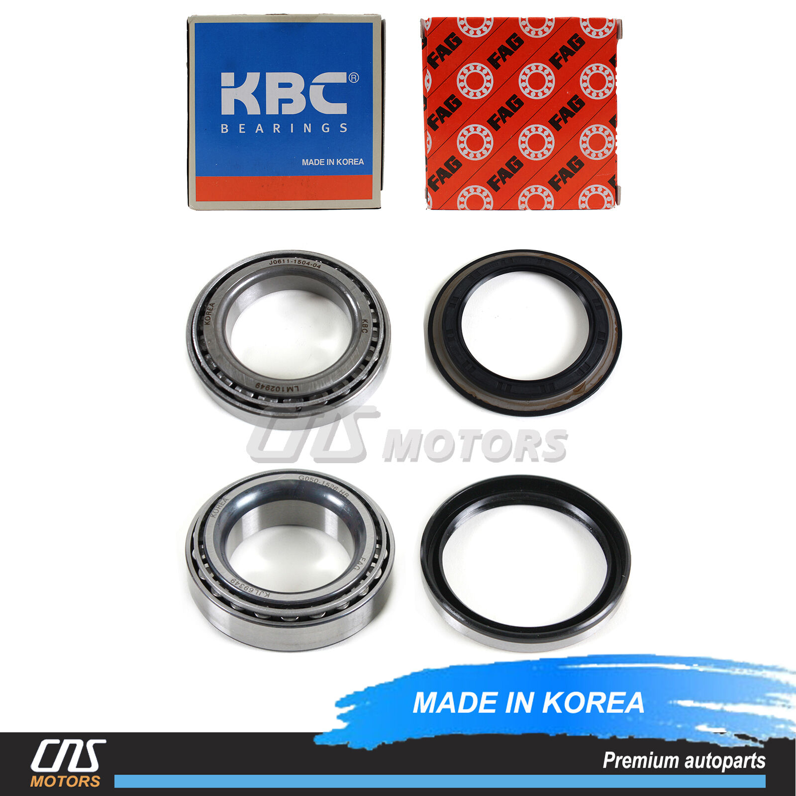 Wheel Bearing Kit Front Inner & Outer for 95-02 Kia Sportage OEM 0K01A-33047