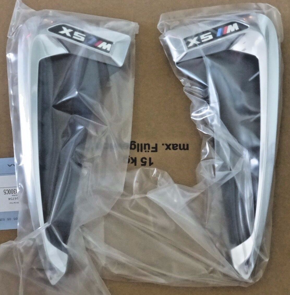 BMW Brand OEM F85 X5 M 2015+ Chrome Air Duct/Side Vent Pair Brand New