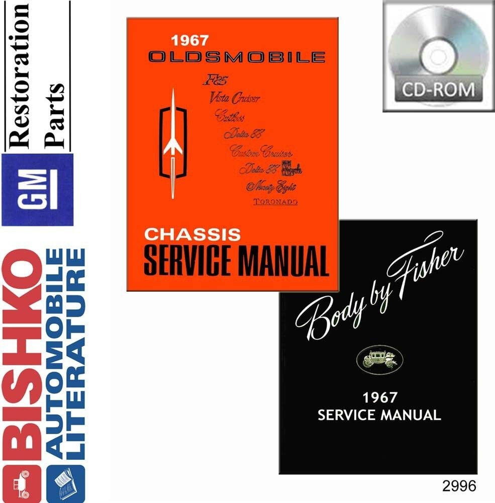 1967 Oldsmobile 98 88 442 Cutlass Shop Service Repair Manual CD OEM Guide