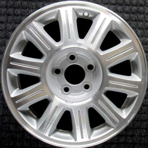 Wheel For 99-02 Lincoln Continental 16x7 Alloy 10 Spoke 5-115mm Machined Silver