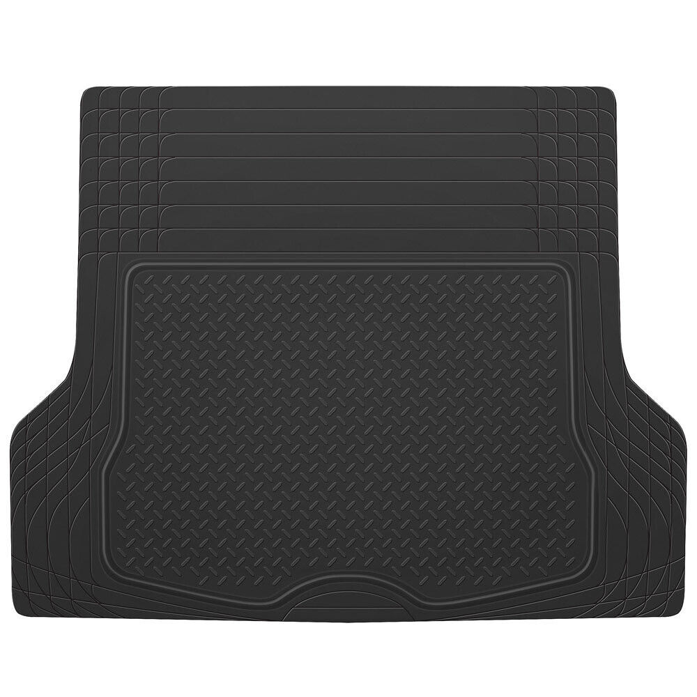 Large Trunk Cargo Floor Mat for Car SUV Truck Auto All Weather Black Heavy Duty