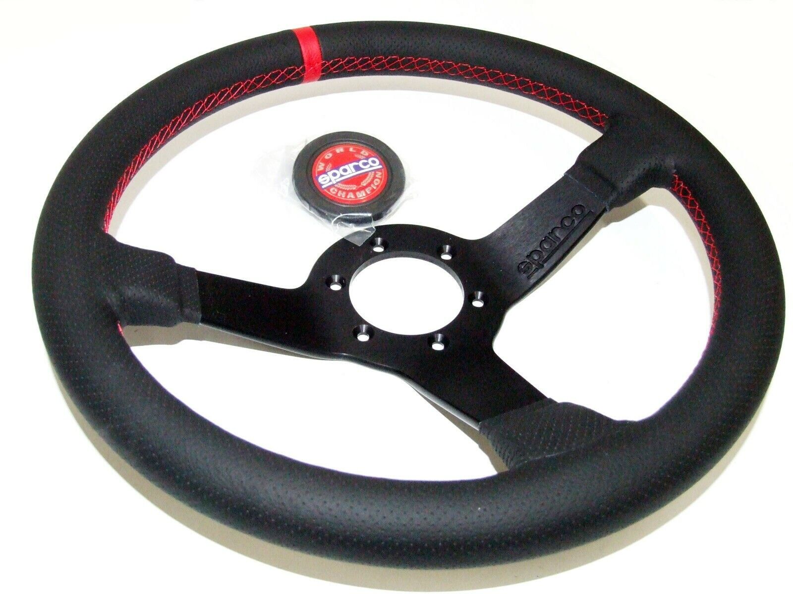 Sparco Champion Street Steering Wheel - 330mm Perforated Leather | 015TCHMP