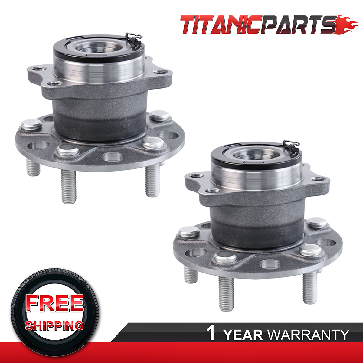 Pair Rear Left + Right Wheel Hub Bearing For 07-16 Jeep Compass Patriot 512333