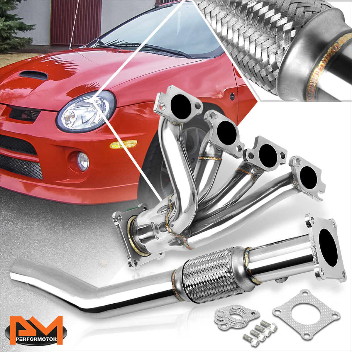 For 00-05 Dodge Neon 2.0L SOHC Stainless Steel Performance 4-1 Exhaust Header