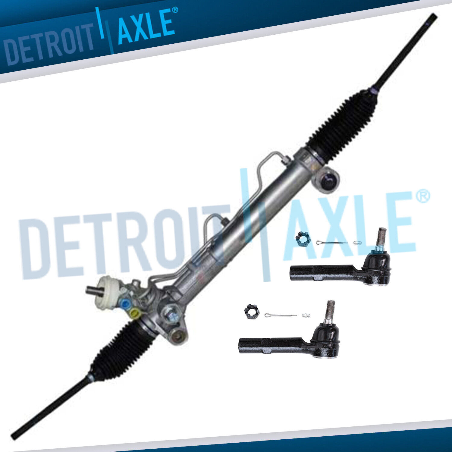 Variable Assist Rack and Pinion + Tie Rods for Buick Enclave GMC Acadia Saturn