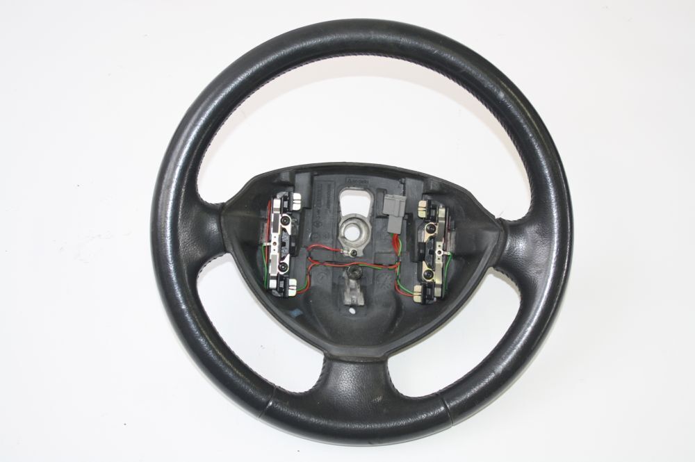 Steering wheel Renault LAGUNA BG 8200014857D leather dark gray 10-2001