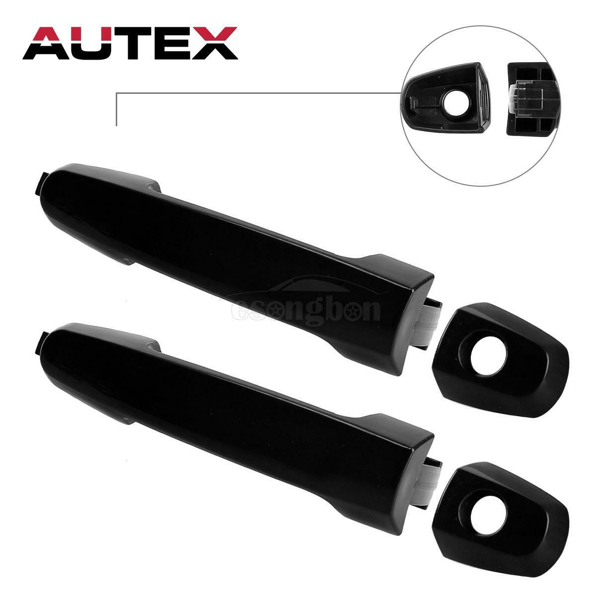 Pair Set Exterior Door Handle Front Left Right Side For Toyota Corolla 2003-2013