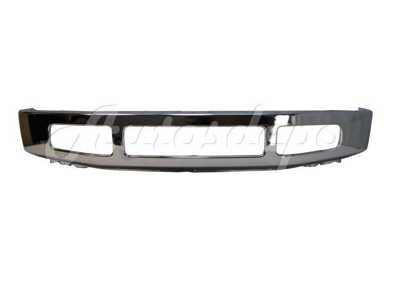 For 2008-2010 Super Duty F250 F350 Front Bumper Face Bar Chrome W/O Opening Hole