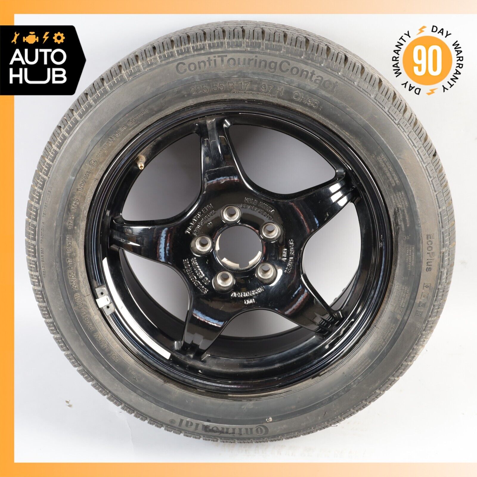 00-06 Mercedes W220 S600 Emergency Spare Tire Wheel Donut Rim 225 / 55 R17 OEM