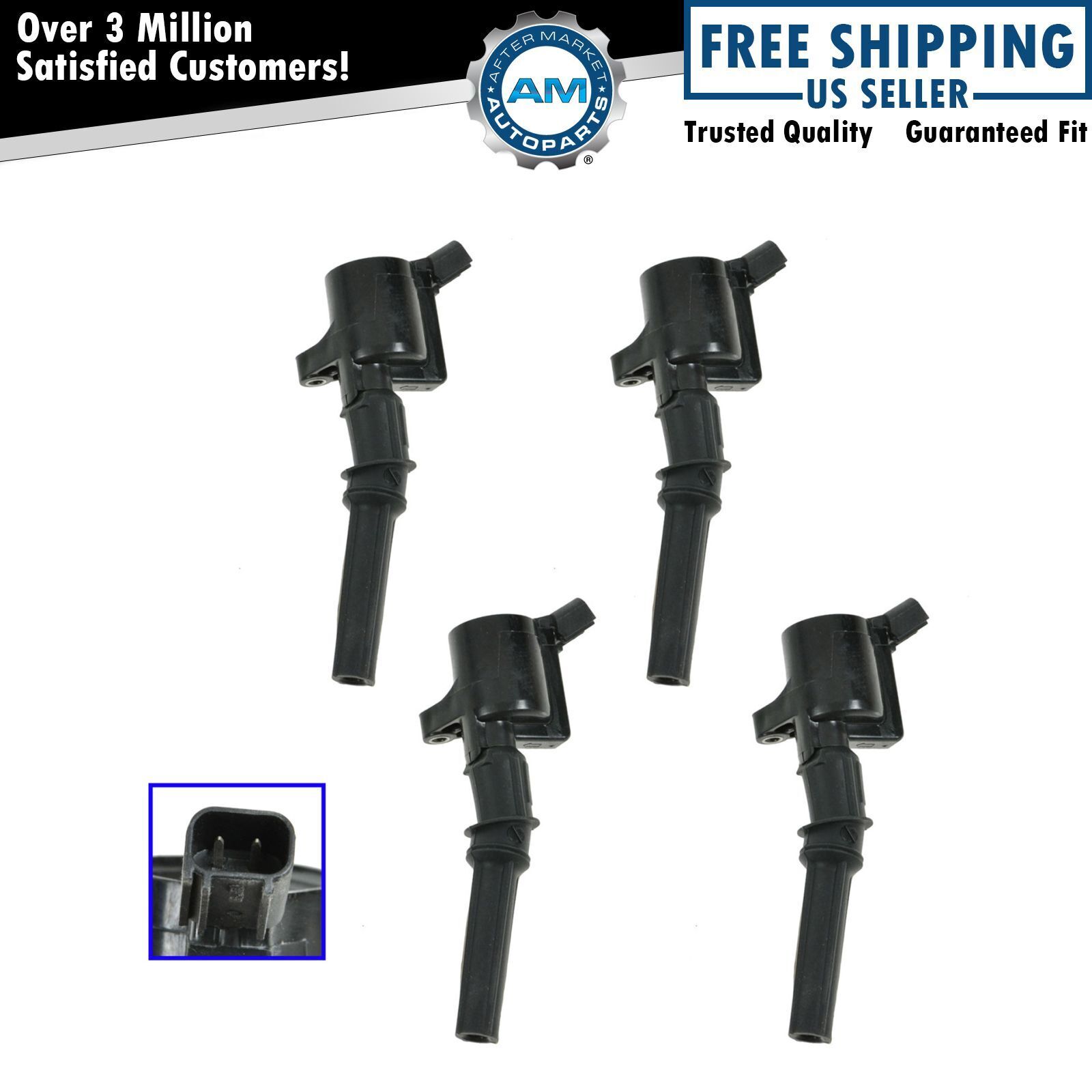 Ignition Coil Pack Set of 4 for Ford Crown Victoria Expedition Explorer Mustang