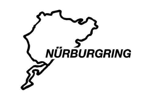 Nurburgring track sticker Decal BMW EVO STI M3 M5 M6 Porsche c4 c2 frs iv v amg