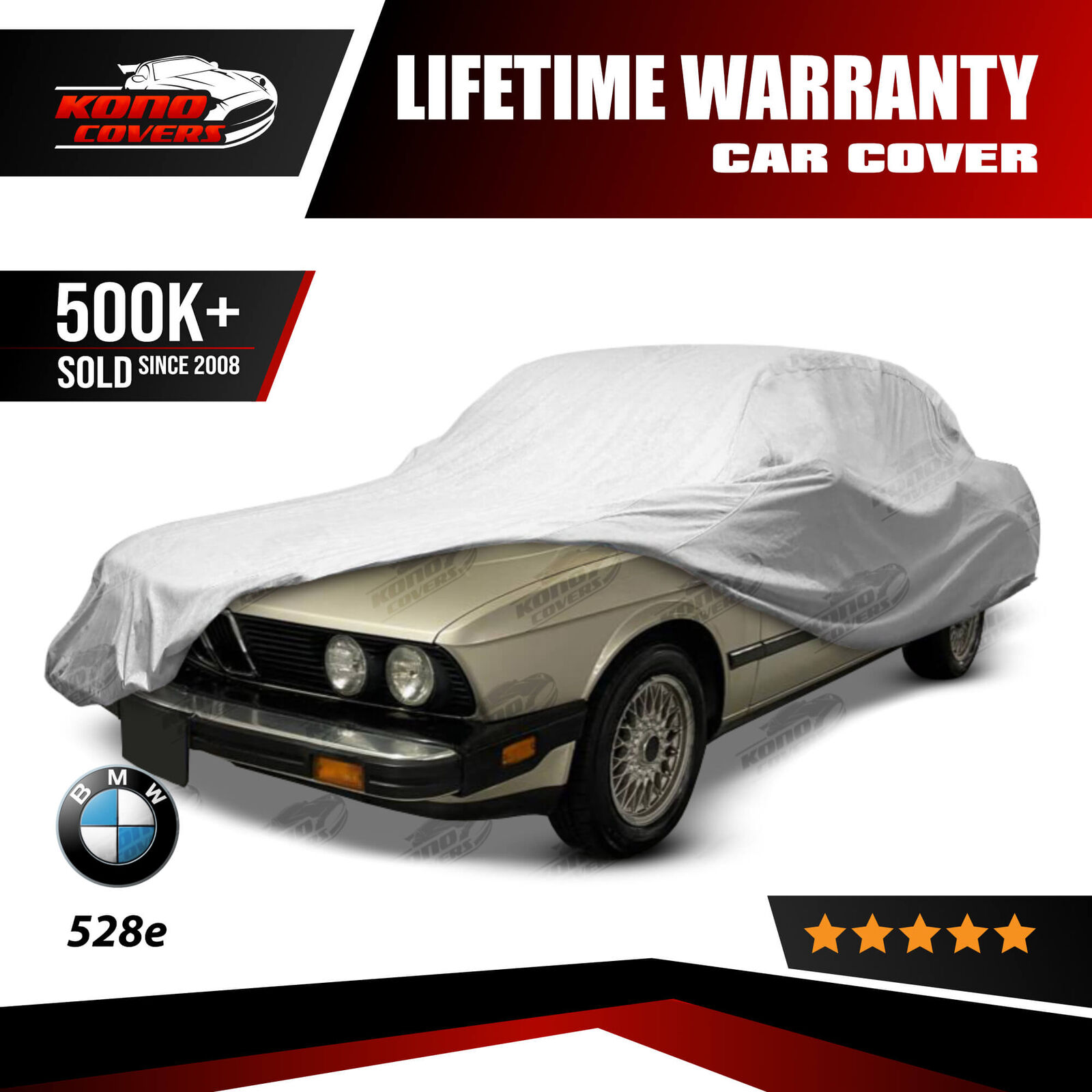 Bmw 528E 4 Layer Waterproof Car Cover 1982 1983 1984 1985 1986 1987 1988