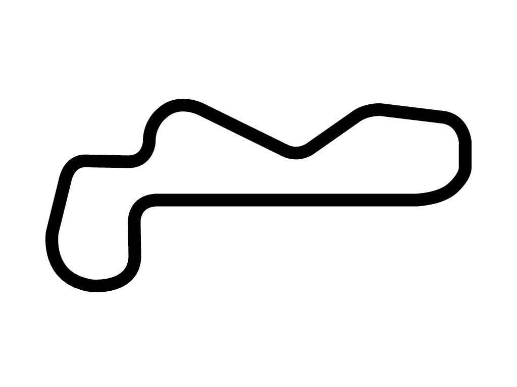 Las Vegas Motor Speedway Road Course Track Outline Vinyl Decal Race Track 