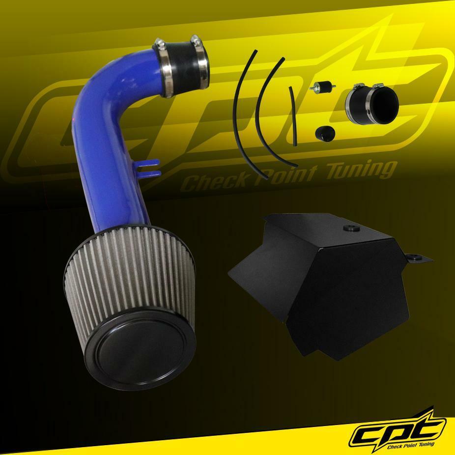 For 15-19 VW Golf GTI 2.0L Turbo TSI Blue Cold Air Intake + Stainless Filter