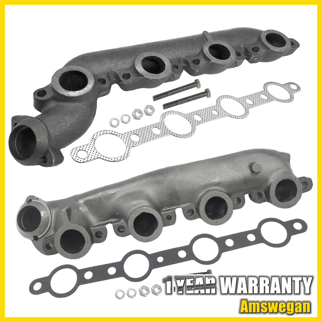 Pairs of Exhaust Manifold For 1999-2003 Ford F250 F350 E350 Super Duty 674-745