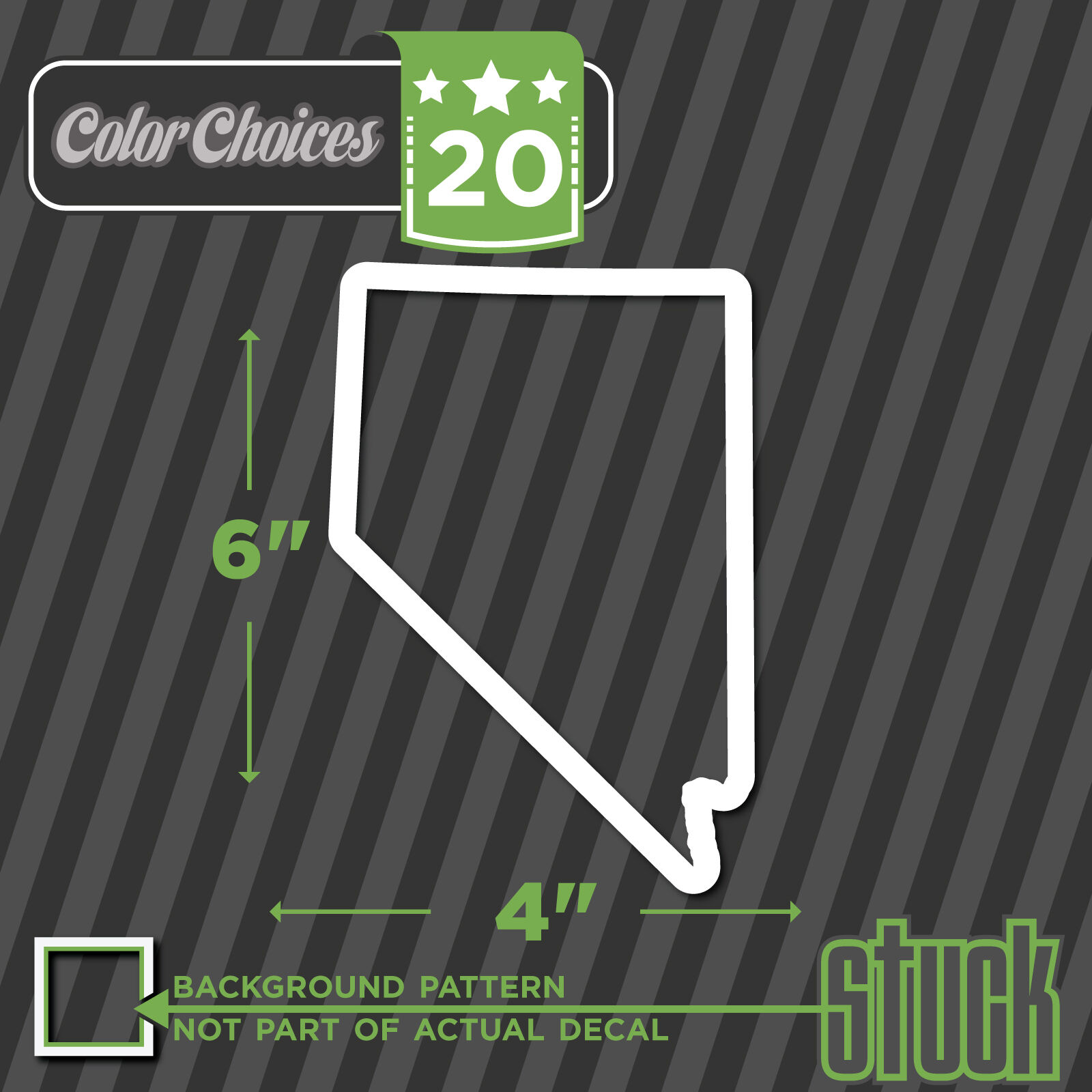 Nevada State Outline - 4