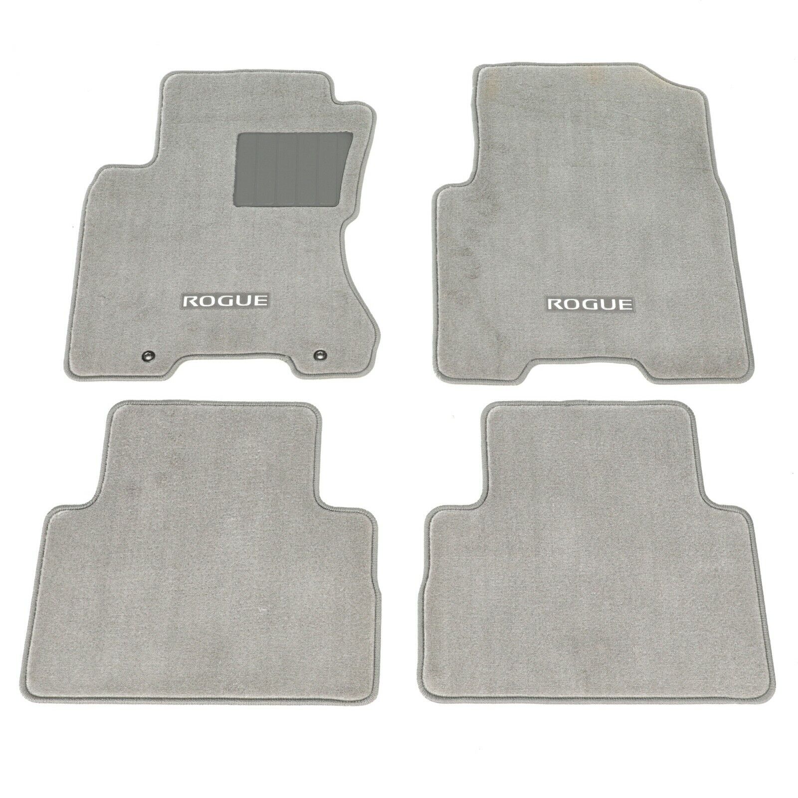 2008-2013 Nissan Rogue Gray Carpeted Floor Mats Front & Rear Set of 4 OEM NEW