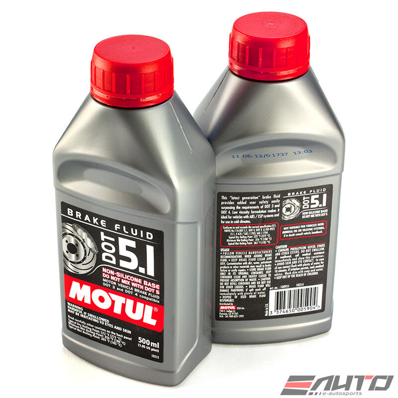 2x Motul DOT 5.1 High Performance Brake Clutch Fluid 500ml 1/2 L 100% Synthetic