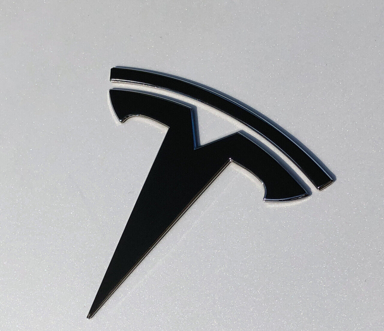 Tesla T Logo Model 3 Model Y Hood or Rear Vinyl Chrome Delete Decal