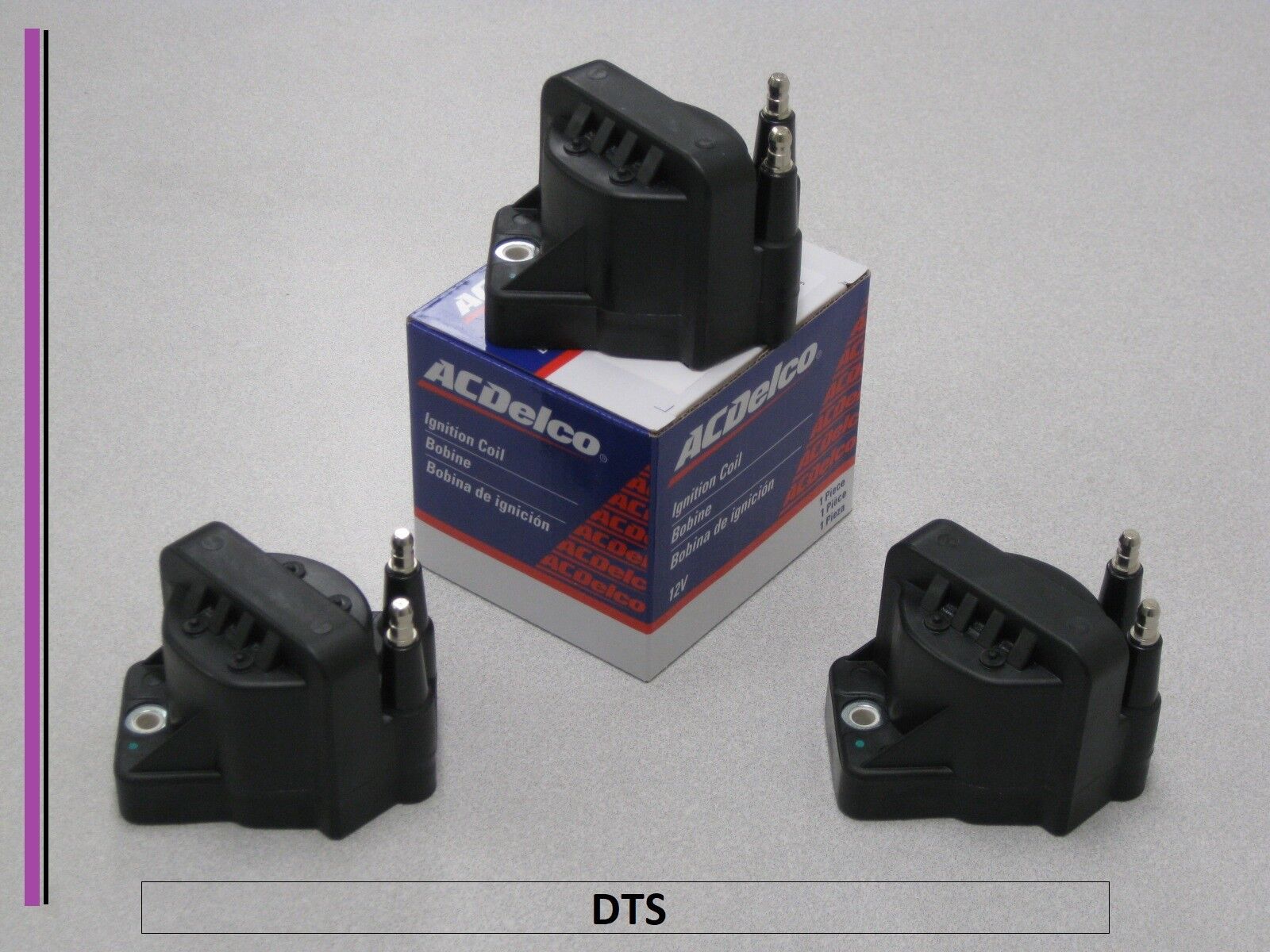 Set of 3 New A/C Delco Ignition Coil D555,DR39,10472401.BS3006