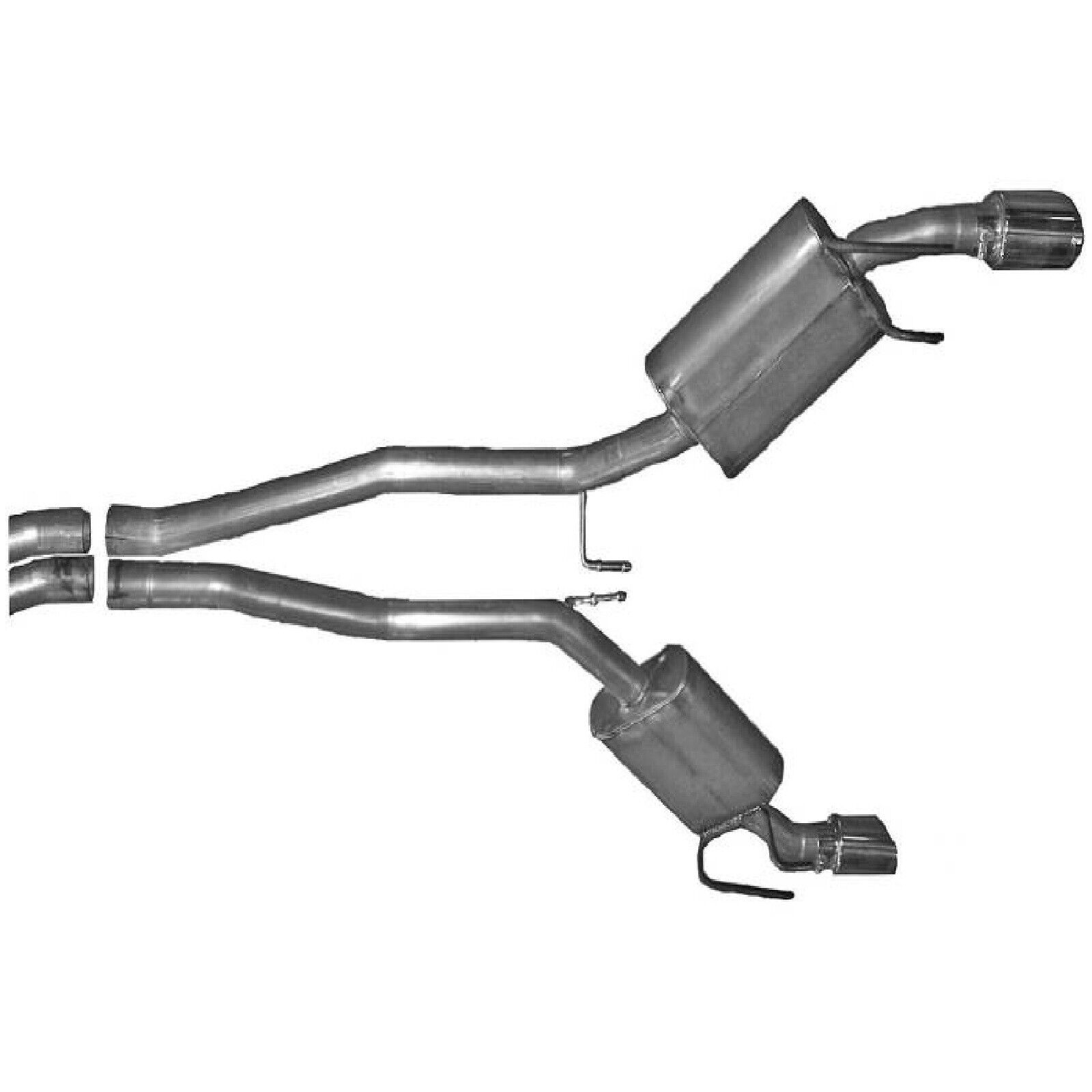 Gibson 320002 Aluminized Dual Exhaust System for 2010 Camaro SS - 6.2 Liters