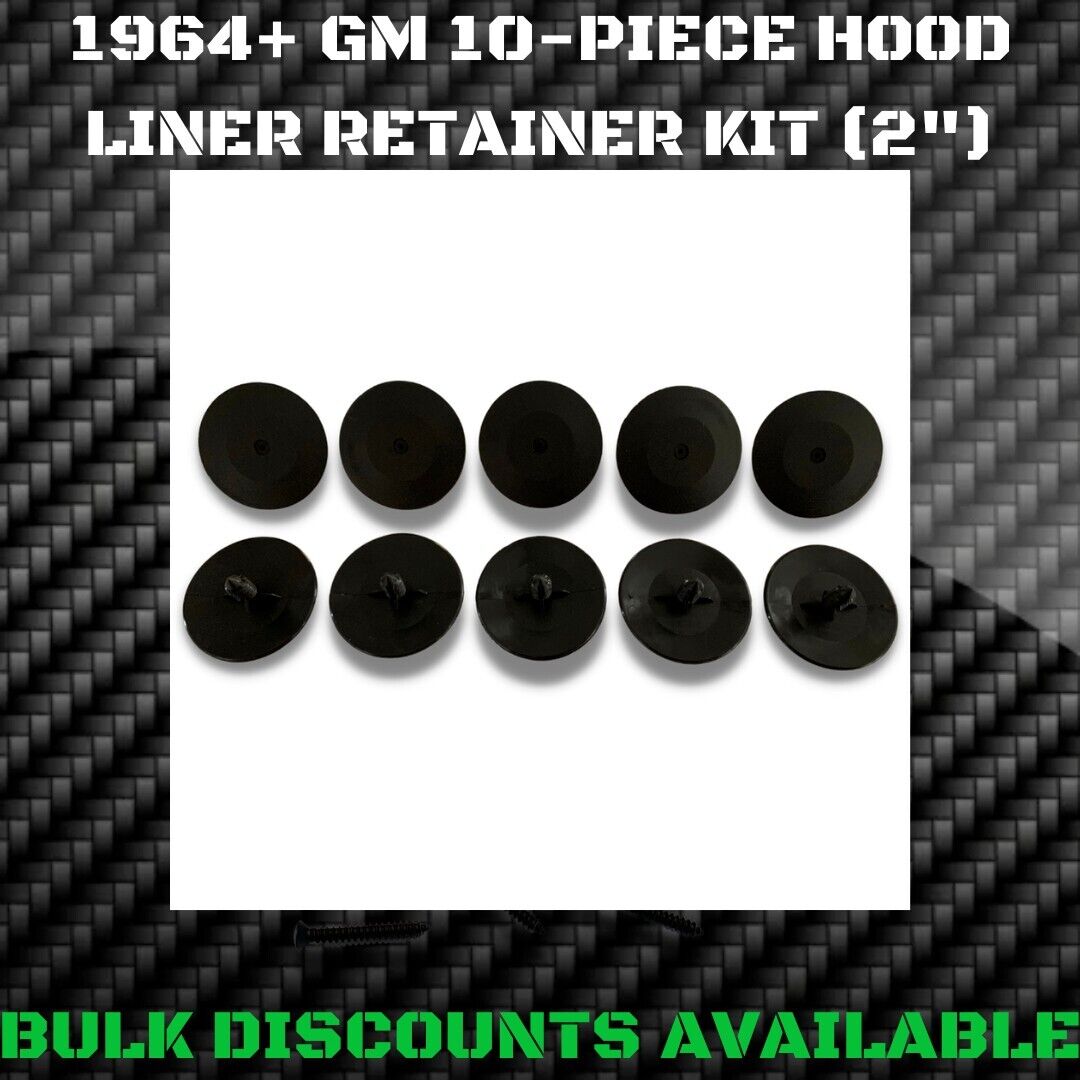 1964-2013 GMC CHEVY TRUCK Hood Liner Insulator Insulation Pad Clips Button GM
