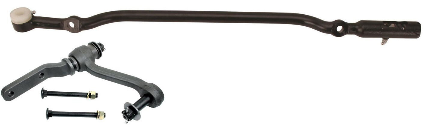 NEW STEERING IDLER ARM & DRAG LINK,55-57 CHEVY,MANUAL & POWER BOX CONVERSION
