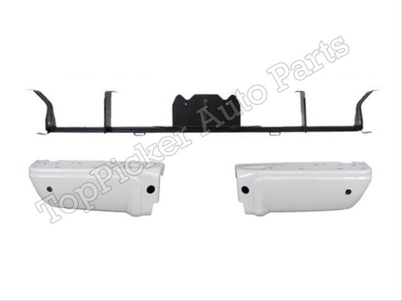 Painted Oxford White YZ/M6466A Rear Bumper Ends W/H + Hitch Bar For 08-16 F250