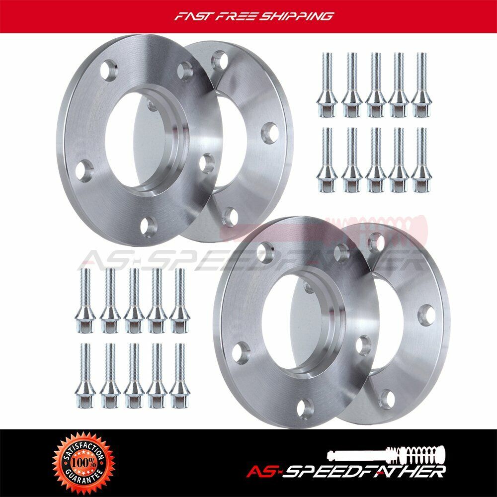 4X 10mm Kit 5x120 Wheel Spacer 72.56mm HubCentric Thick For BMW 318i E36 E90 E93
