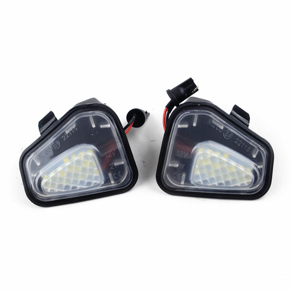 2x LED Side Mirror Puddle Light Lamp Fit For CC EOS Passat Scirocco Santana Yd