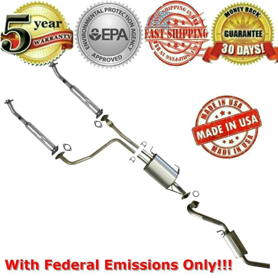Exhaust System for Nissan Pathfinder 96-00 with Federal Emissions READ LABEL