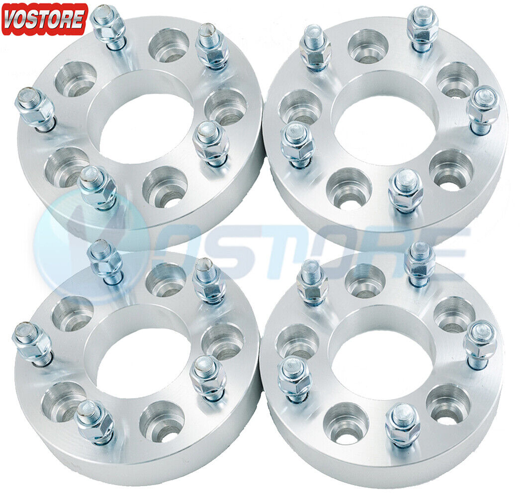 4PC 1.25\'\' 5x4.5 to 5x5 Wheel Spacers Adapters for Jeep Wrangler Ford Mustang