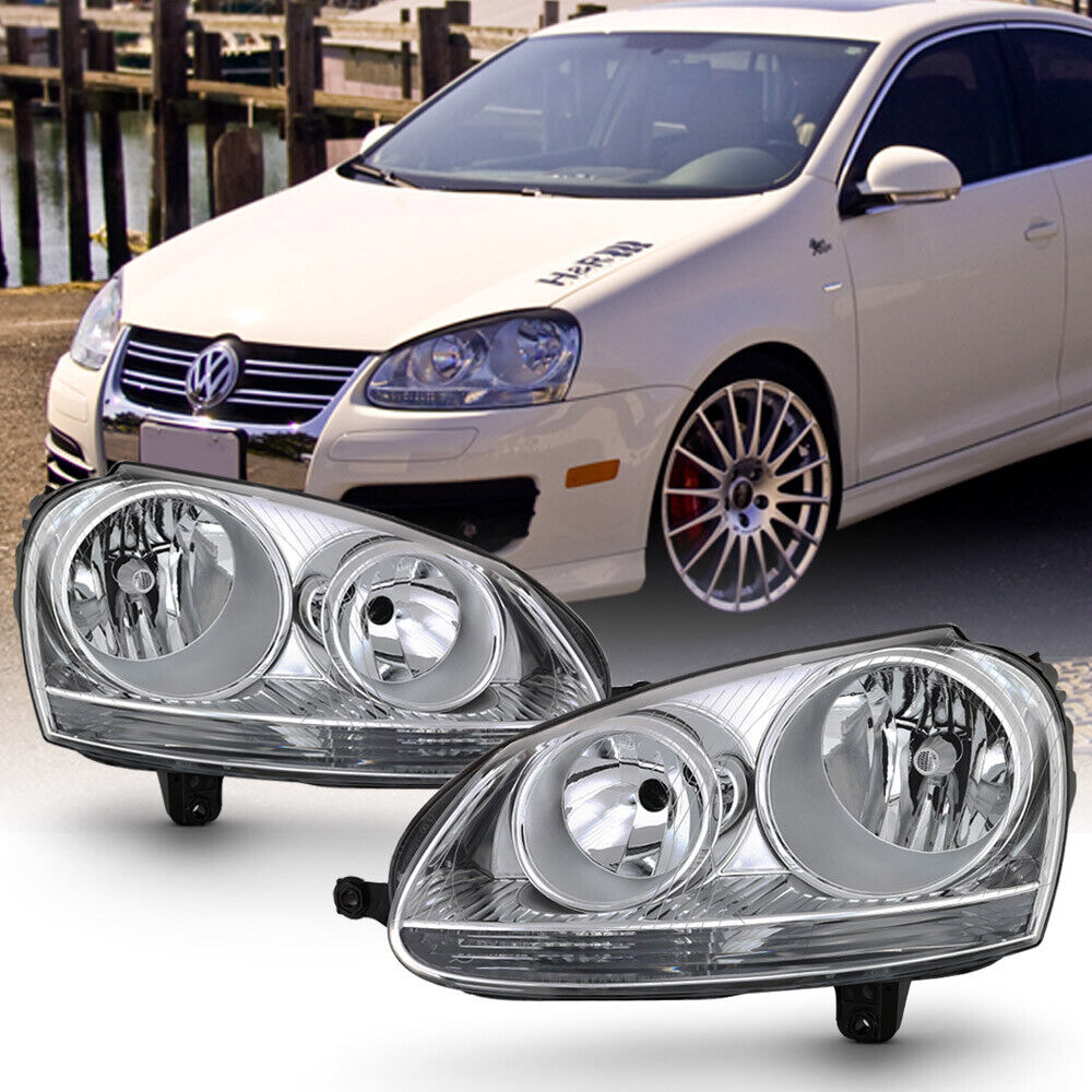 For 06-09 VW GTI/Jetta/Rabbit Headlight left+Right Side Replacement Driving Lamp