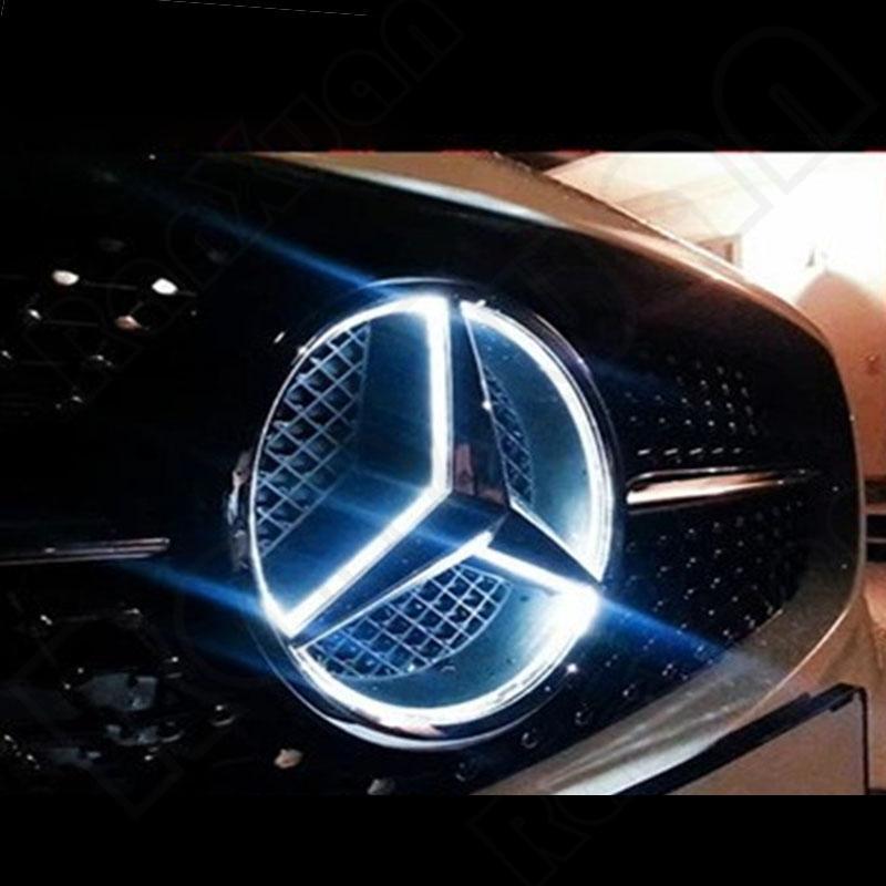 Illuminated LED Light Front Grille Star Emblem Badge for Mercedes Benz 06-13 Car