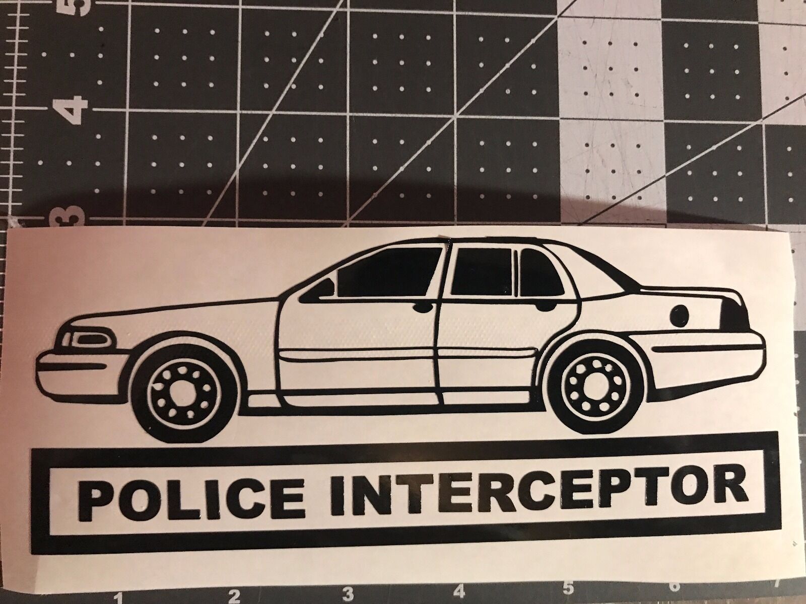 Crown Victoria Police Interceptor vinyl decal car p71 window sticker car truck