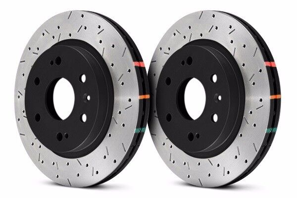 DBA FRONT DRILLED & SLOTTED BRAKE ROTORS FOR NISSAN 370Z INFINITI G37 G37S SPORT